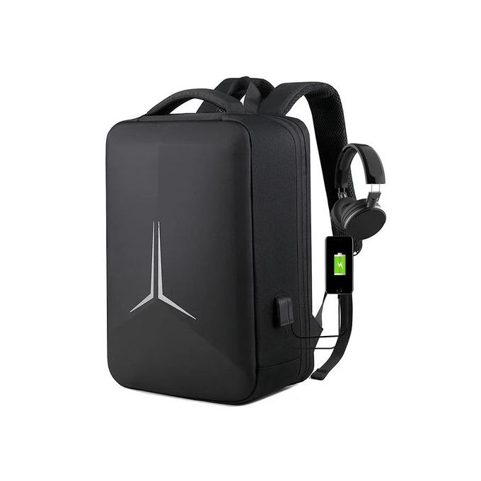 Sac à dos pour affaire voyage, Cartable étanche pour Pc portable + port USB, bag
